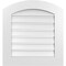 Ekena Millwork Arch Top Surface Mount PVC Gable Vent: Non-Functional, w/ 3-1/2"W x 1"P Standard Frame, 24"W x 24"H GVPAR24X2401SN - alternate 1